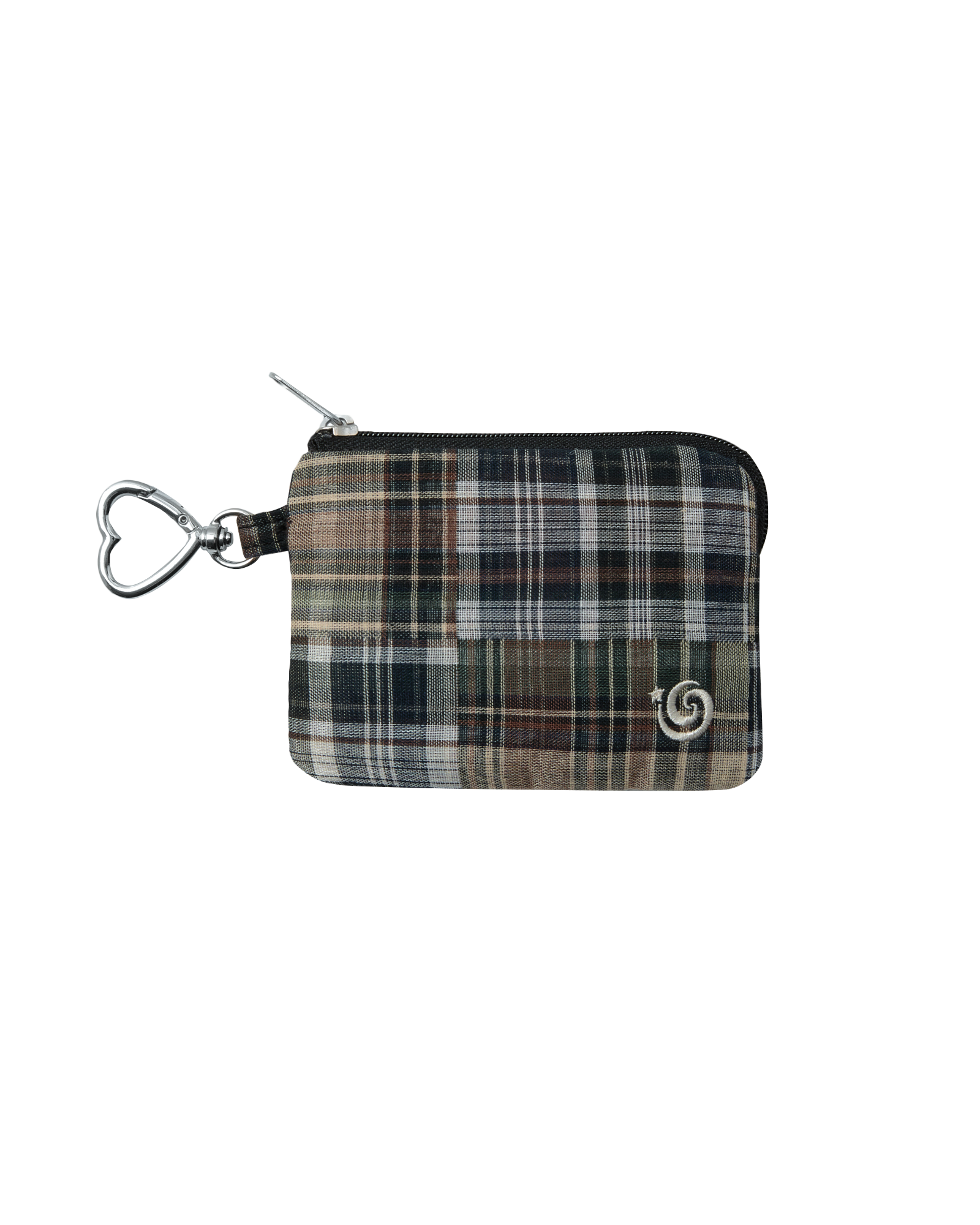 CHECK CARD POCKET BROWN