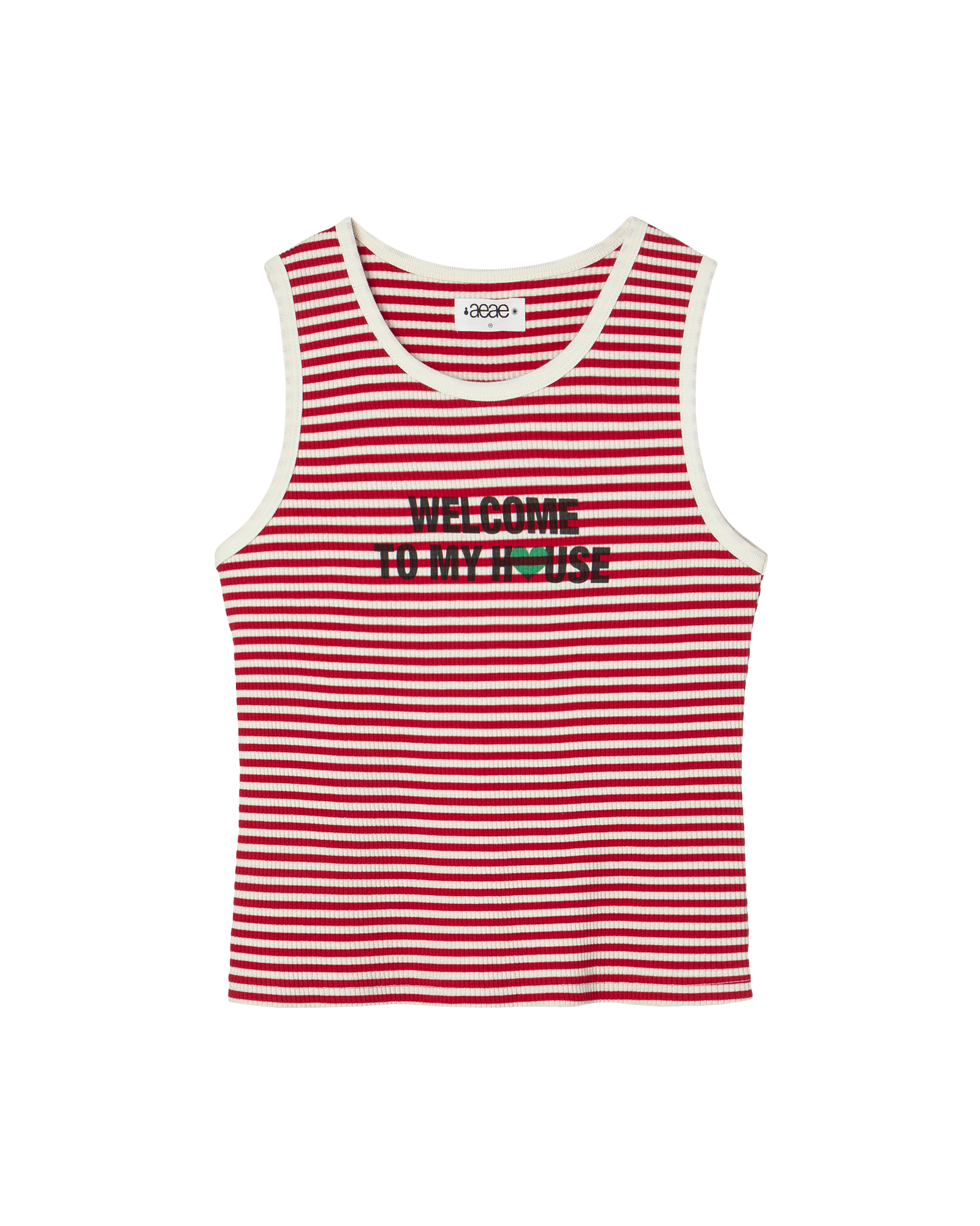 WELCOME TO MY HOUSE SLEEVELESS RED