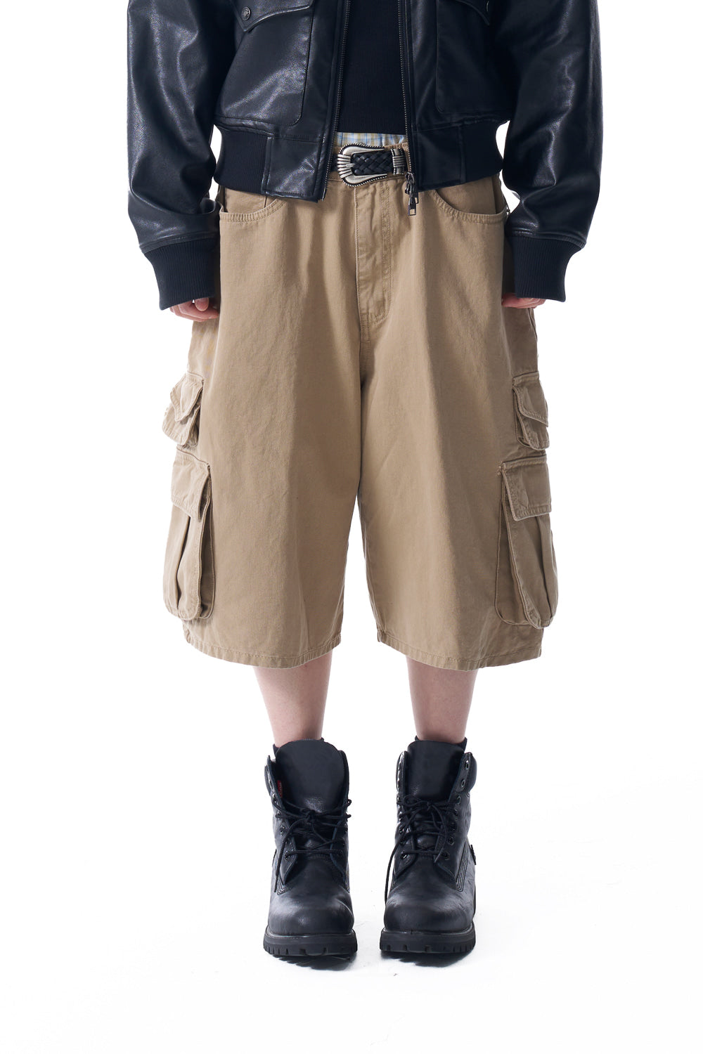 Cotton Bermuda Cargo Pants (Desert Sand)