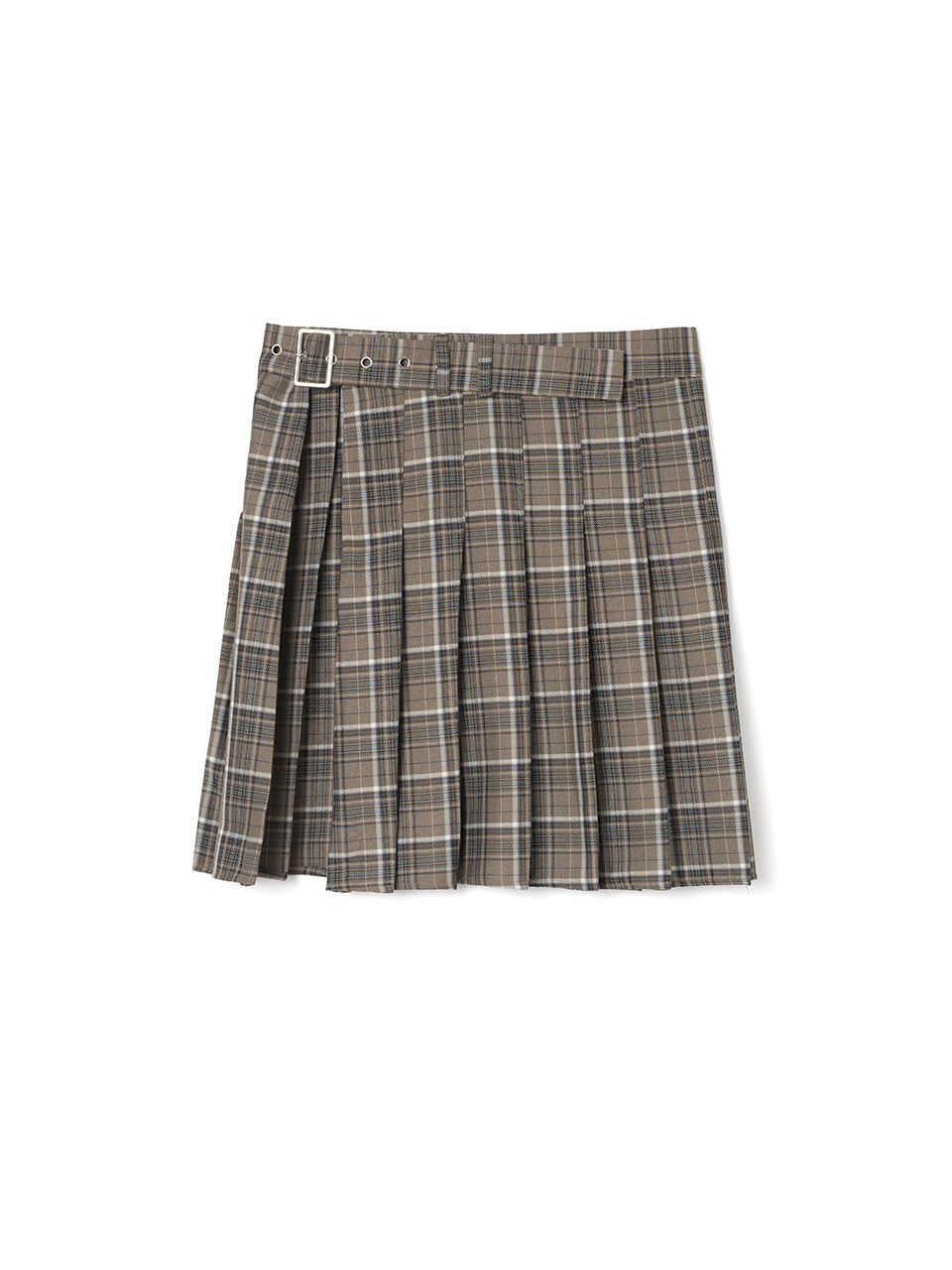 Pleated Wrap belt Brown