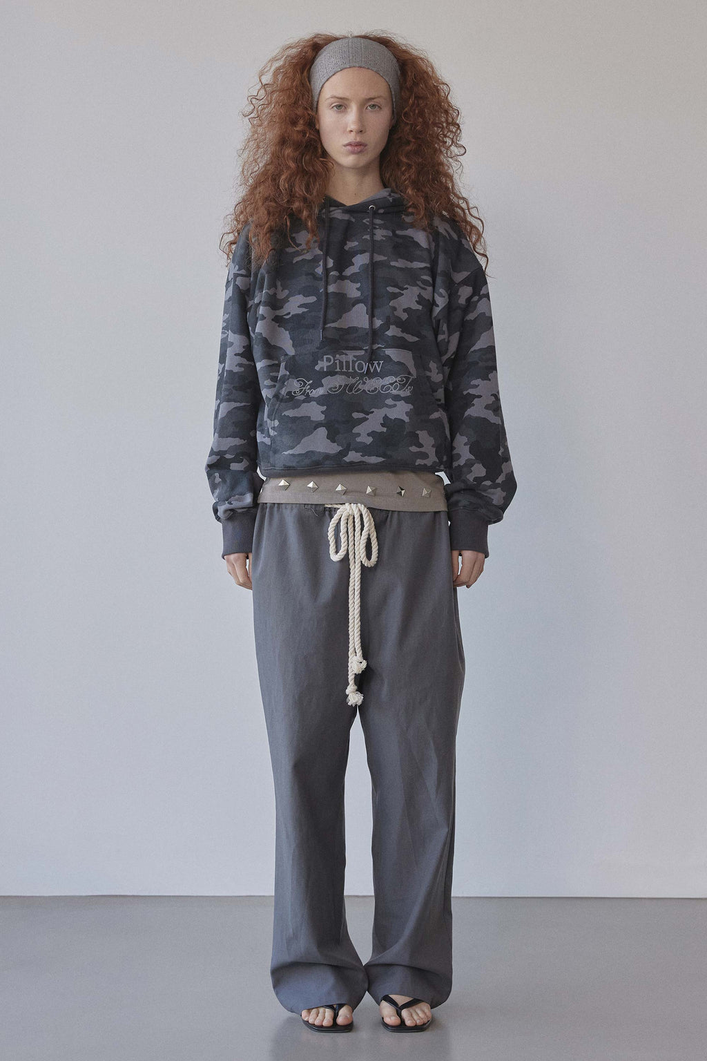 Sweets Belly Camo Hoodie Charcoal