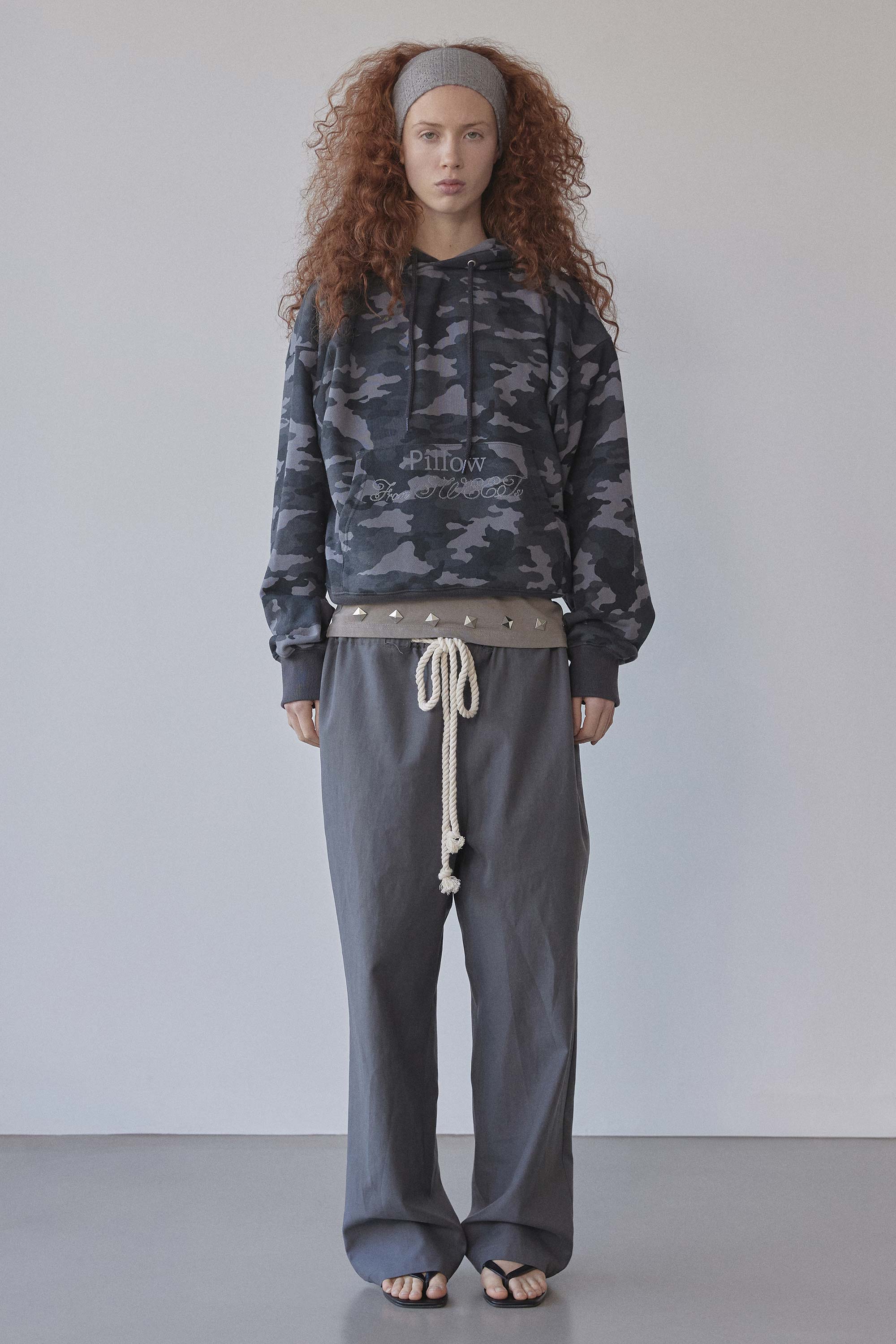 Sweets Belly Camo Hoodie Charcoal