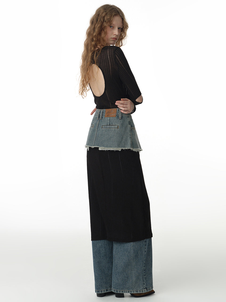 Tied Cut Out Maxi Dress Black