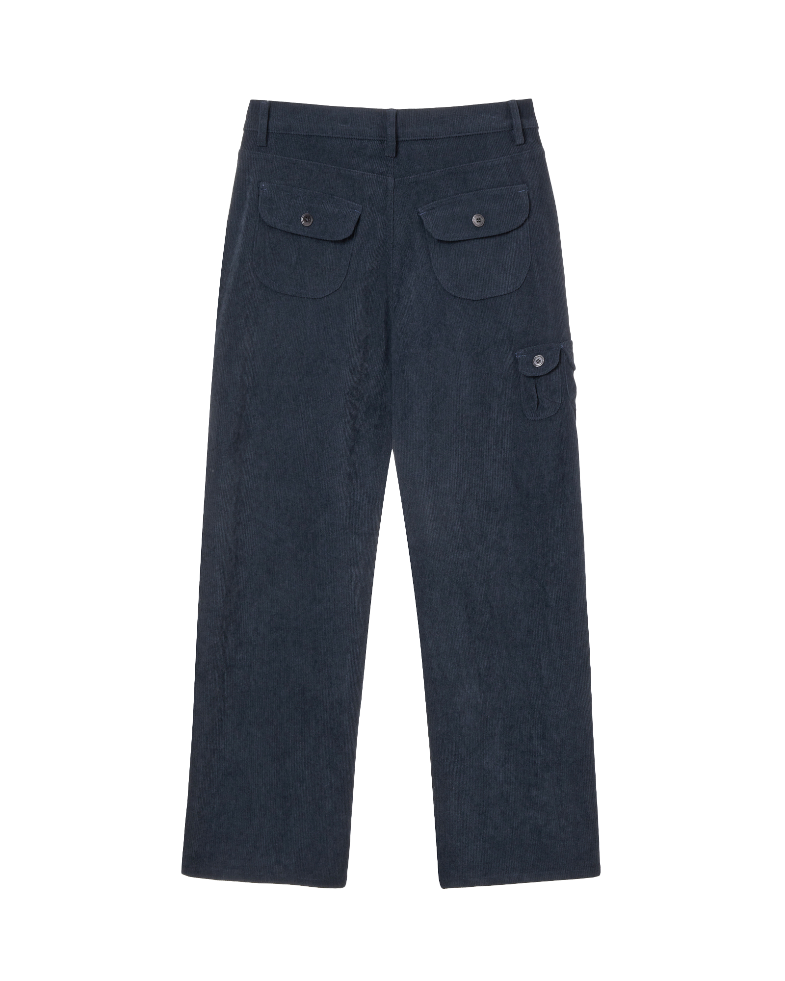 ROUND POCKET CORDUROY PANTS NAVY