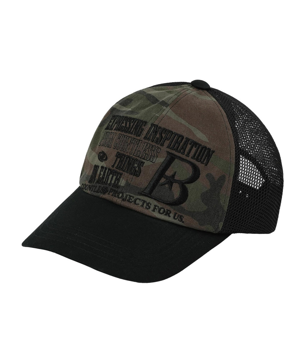 BLOGO Mesh Ball Cap Camo Black