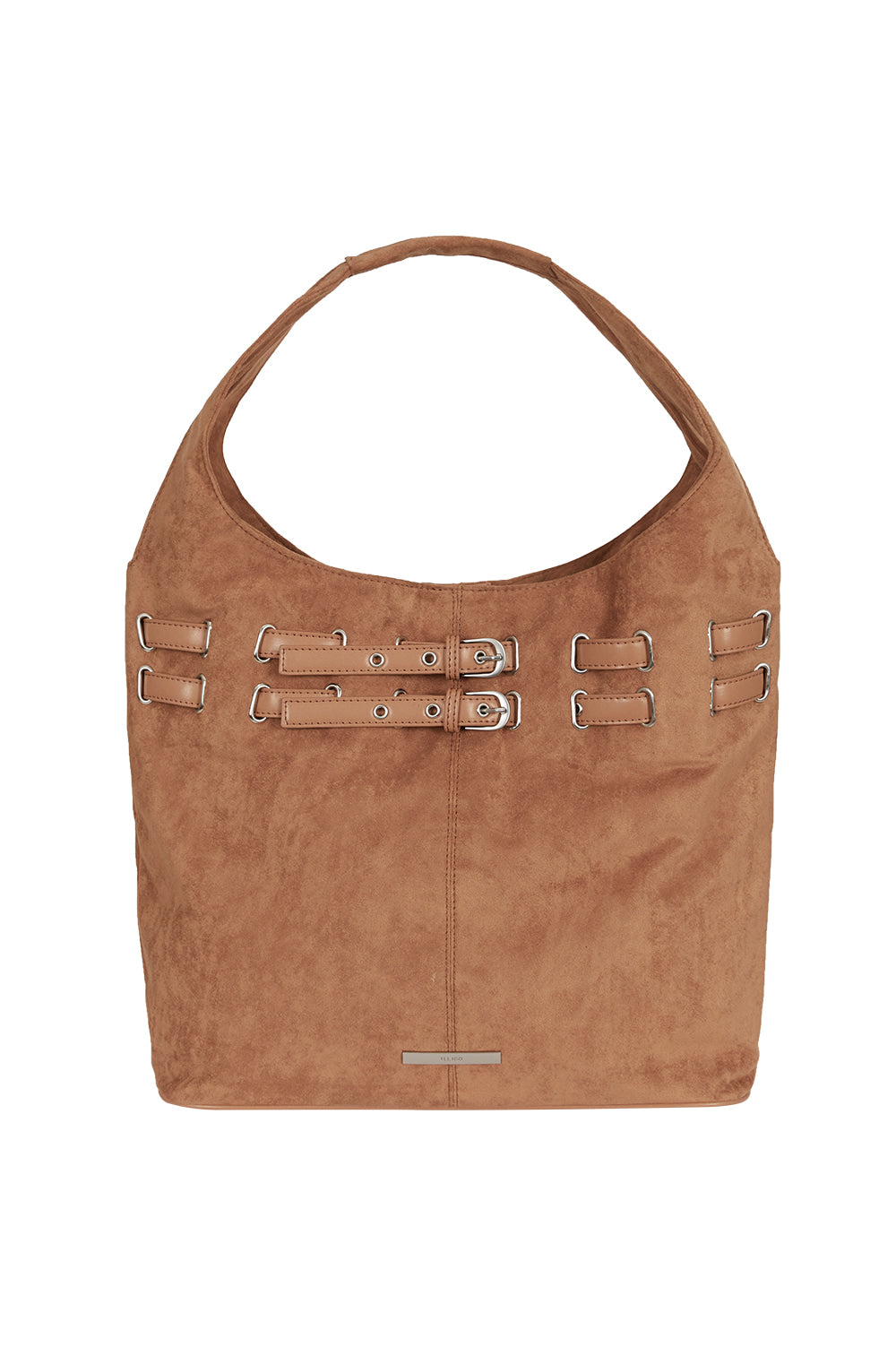 Belted Suede Shoulder Back Camel