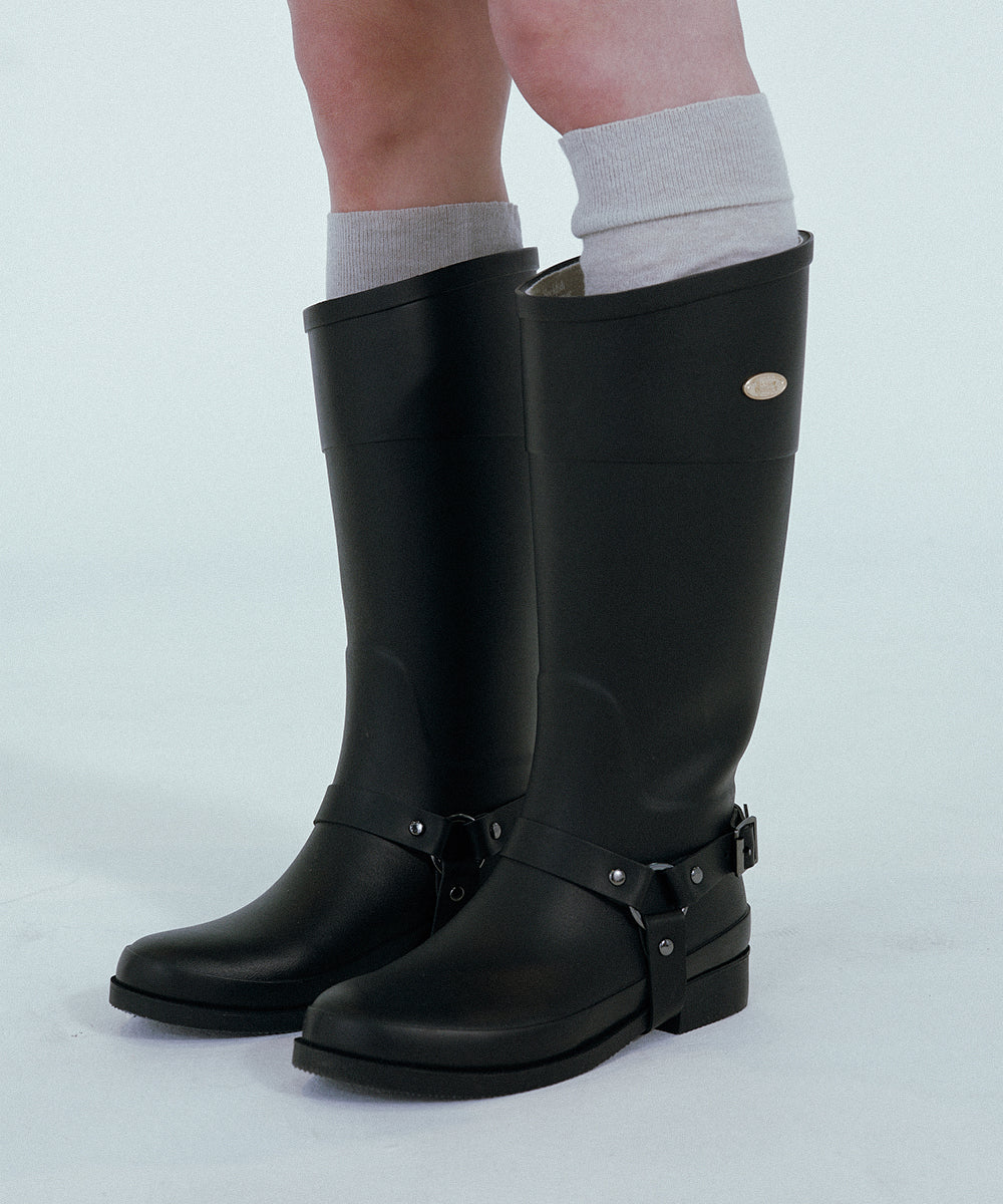 HARNESS WELLINGTON BOOTS LONG / 2 Color