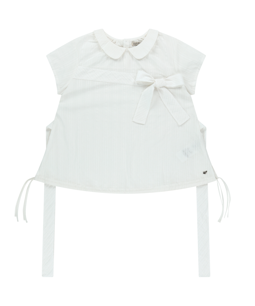 BOW BLOUSE WHITE