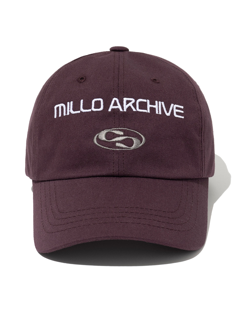 Clear Emblem Ball Cap Burgundy