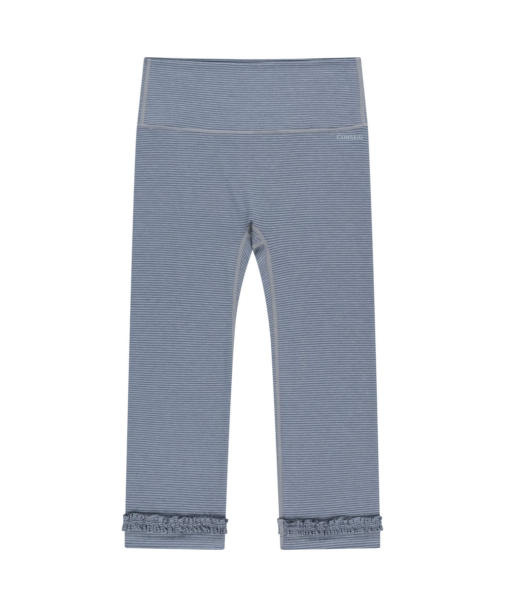 STRIPE ROUGH LEGGINGS ASH BLUE