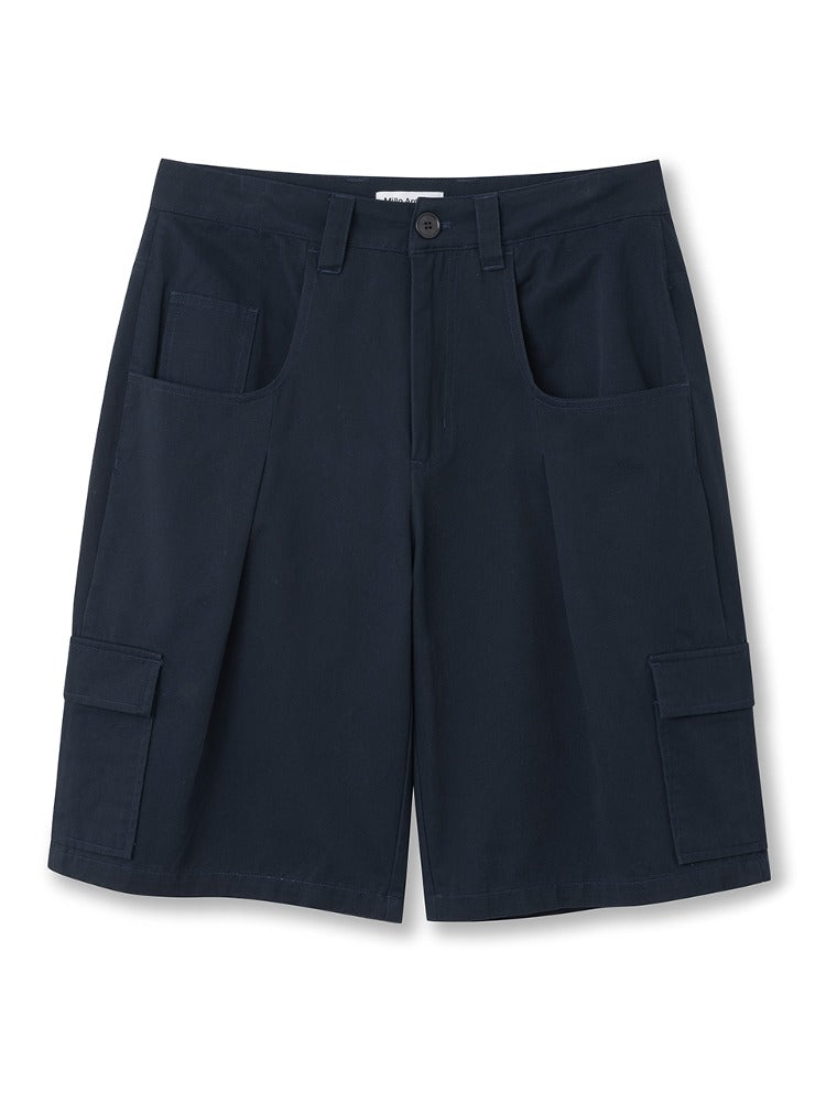 Bermuda Chino Cargo Pants Navy
