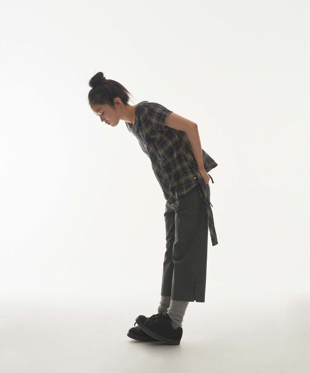 DOUBLE CAPRI PANTS BLACK