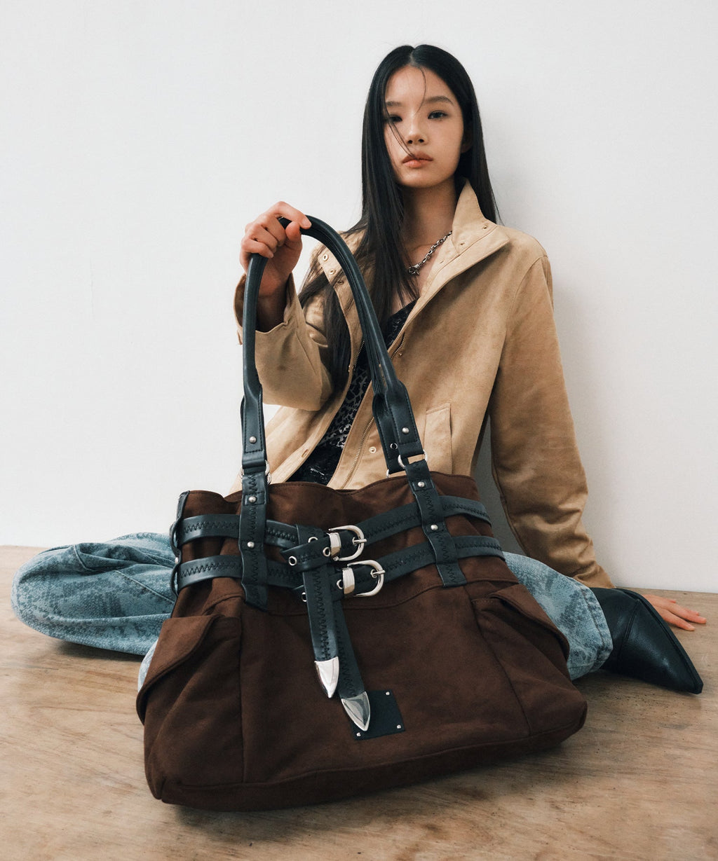 Nexie 넥시_ Suede Dark Brown