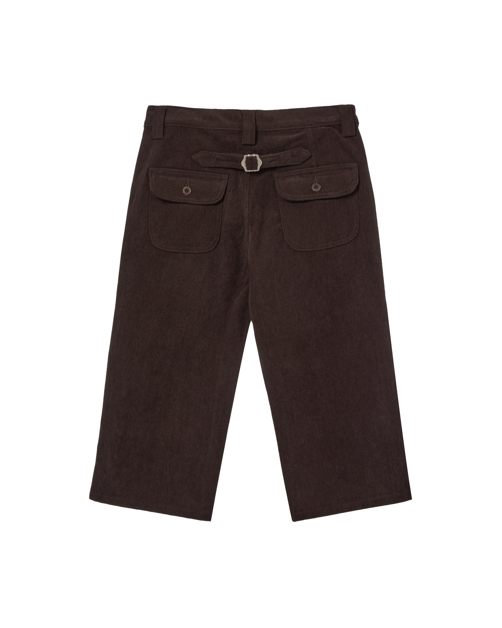 STAR PATCH CAPRI CORDUROY PANTS BROWN