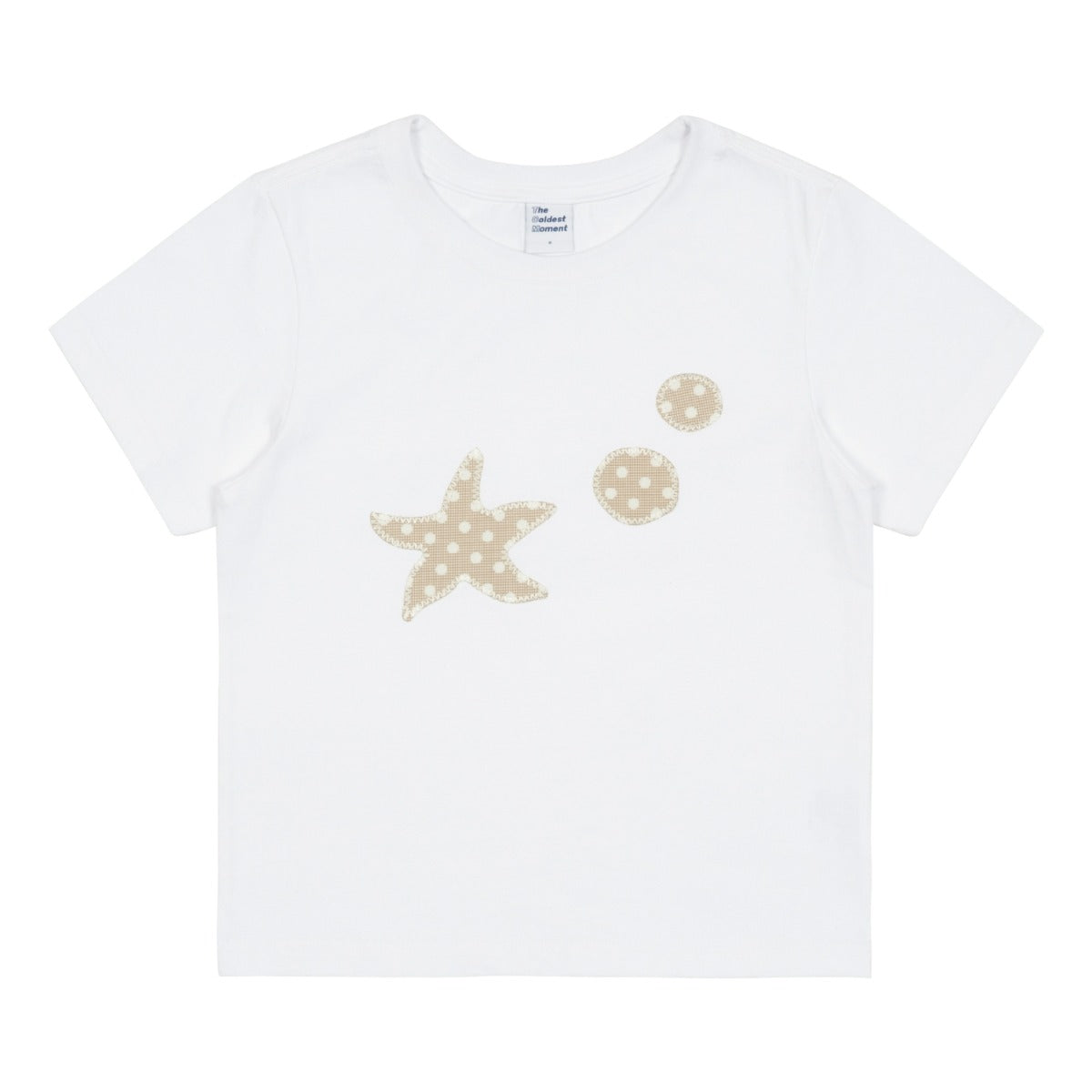 (w) starfish dot patch T (white) (5/30 예약배송)