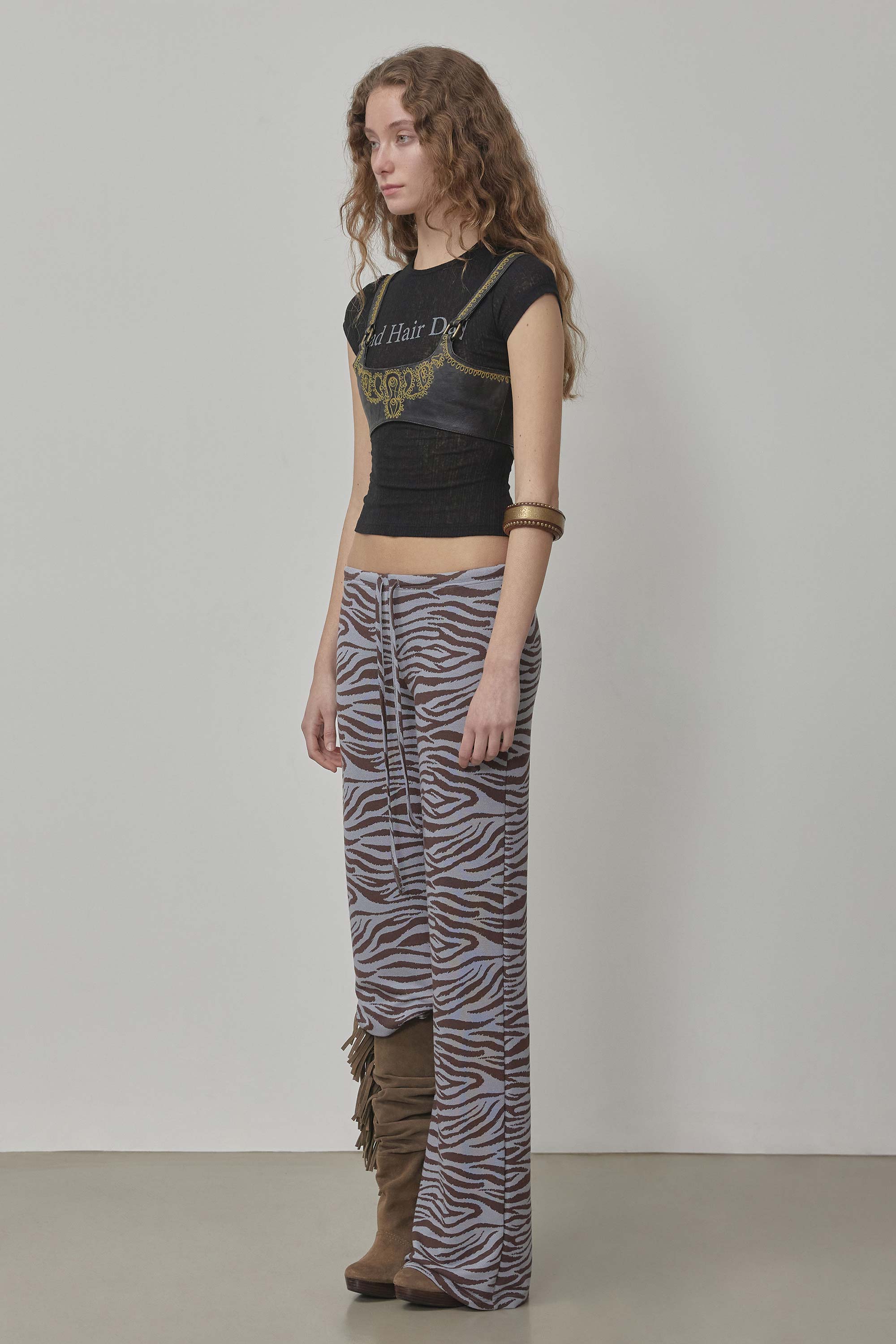 Summer To Go Pants Blue Zebra