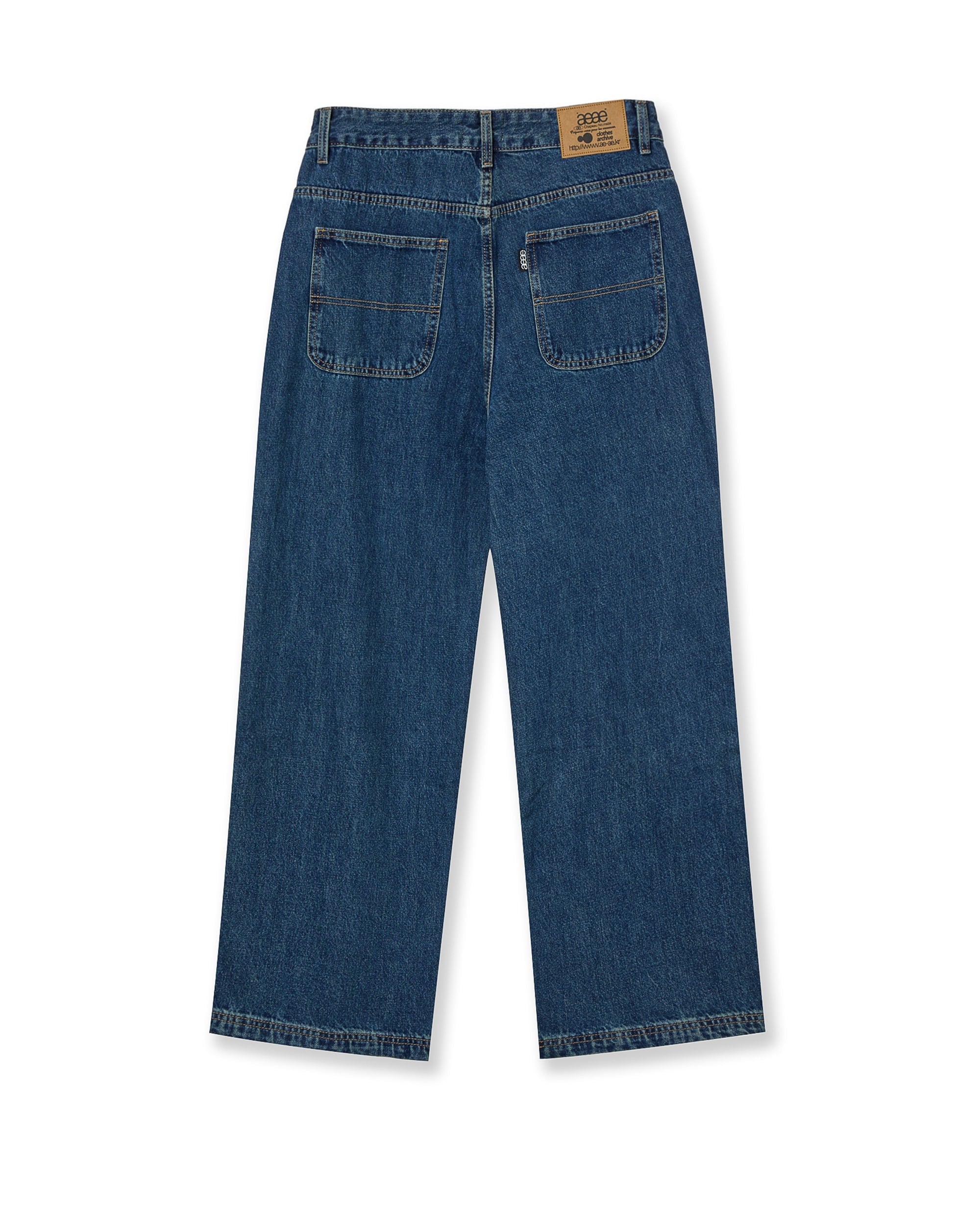 DENIM WORK PANTS MID BLUE
